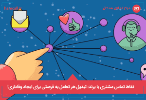 نقاط تماس مشتری با برند تبدیل هر تعامل به فرصتی برای ایجاد وفاداری!